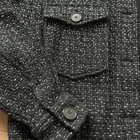 ZARA Tweed Cardigan Sweater - Picture 6 of 9